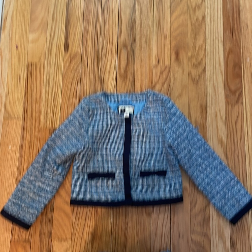 Janie and Jack matching set skirt suit and blazer used and adorable has a snag - Picture 6 of 6